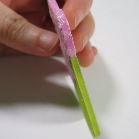 Cupcake with Flower Laser Cut Wooden Ornament Hangs #2 - Picture 5 of 6